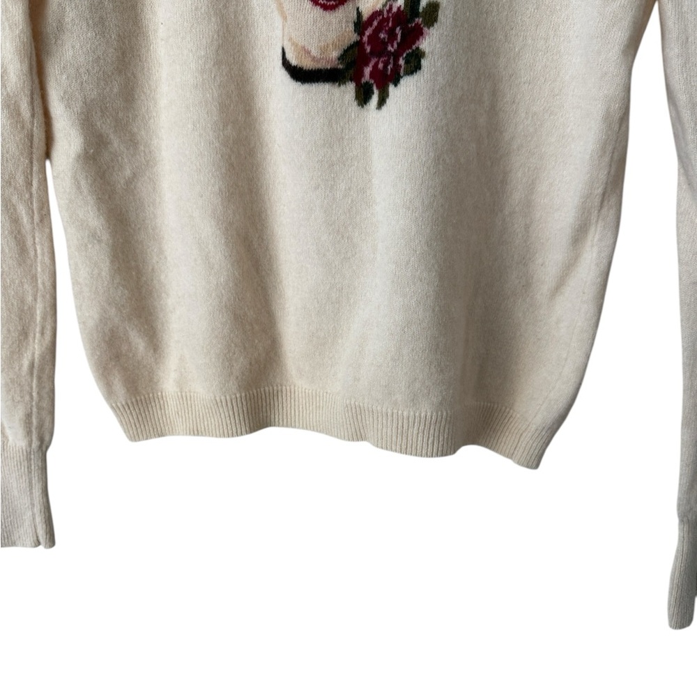 Unique Lucky Brand Fine Clothier Lambswool Sweater Size S | Flawed / As-Is - Picture 4 of 7